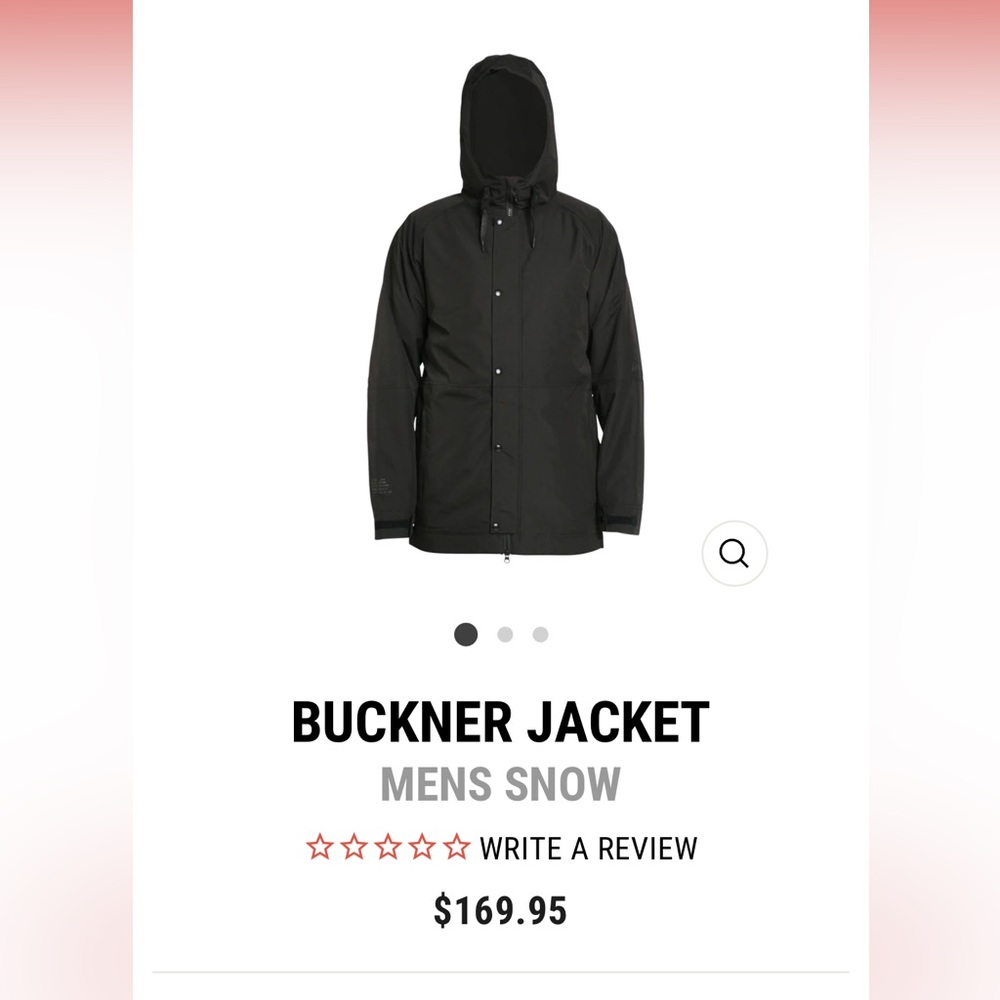 Imperial Motion Buckner Jacket Size Large Black Brand New With Tags